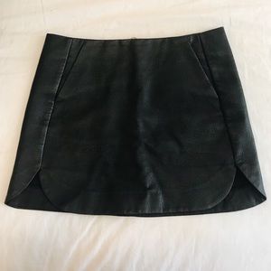 Leather topshop skirt!